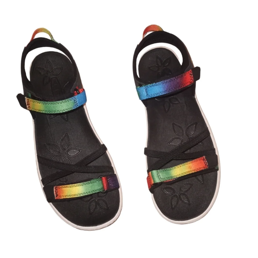 Keen Kids hook-and-loop tye-dye waterproof sandals